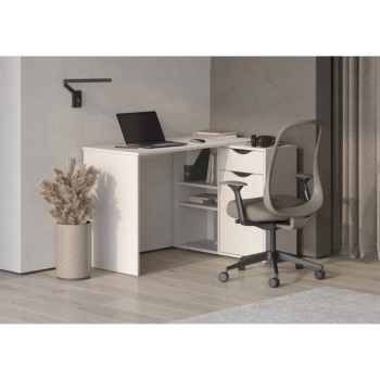 Стол письменный, арт.6-011110, рамух белый (ГК) в Серове - serov.mebel-e96.ru