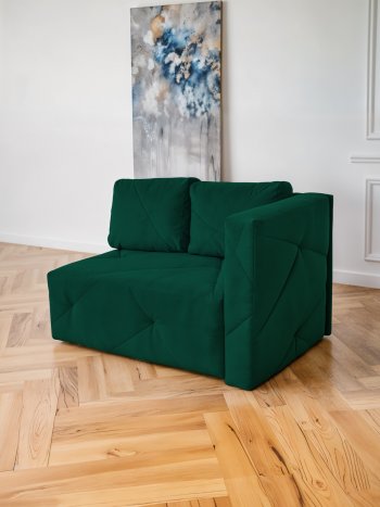 Диван 1010 изумруд, правый (BRENDOSS) в Серове - serov.mebel-e96.ru