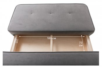 Диван-кровать 1001 серый (Brendoss) в Серове - serov.mebel-e96.ru