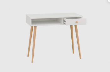 Стол письменный, арт.6-01101, белый (ГК) в Серове - serov.mebel-e96.ru