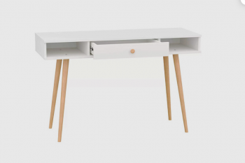 Стол письменный, арт.6-01102, белый (ГК) в Серове - serov.mebel-e96.ru