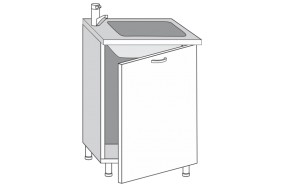 2.60.1мн Кира Шкаф-стол под мойку (накладную) с одной дверцей (б/столешницы) в Серове - serov.mebel-e96.ru | фото