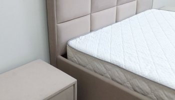 Кровать с подъемным механизмом Мега беж (Лин) в Серове - serov.mebel-e96.ru