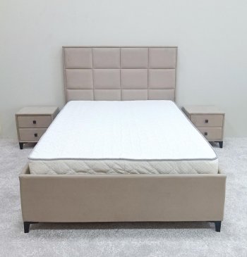 Кровать с подъемным механизмом Мега беж (Лин) в Серове - serov.mebel-e96.ru