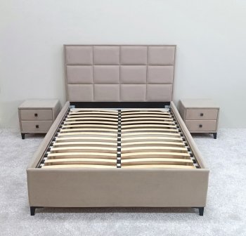 Кровать с подъемным механизмом Мега беж (Лин) в Серове - serov.mebel-e96.ru