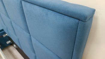 Кровать с подъемным механизмом Мега синий (Лин) в Серове - serov.mebel-e96.ru