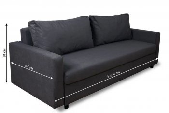 Диван 730 графит (Brendoss) в Серове - serov.mebel-e96.ru