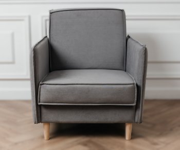 Кресло 831 Серый, велюр (Brendoss) в Серове - serov.mebel-e96.ru