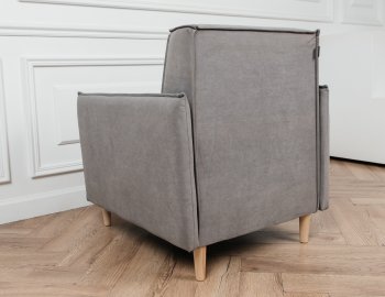 Кресло 831 Серый, велюр (Brendoss) в Серове - serov.mebel-e96.ru