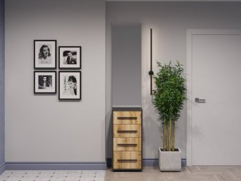 Тумба с зеркалом Аэлита сек.2 (Росток) в Серове - serov.mebel-e96.ru
