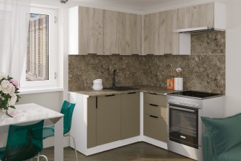 Кухонный гарнитур Альба мега прайм 1600х1700 мм (Герда) в Серове - serov.mebel-e96.ru