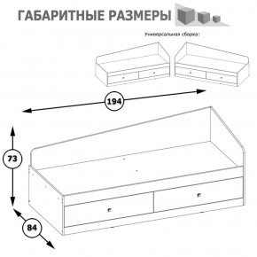 Кровать с ящиками Альфа 11.21 солнечный свет в Серове - serov.mebel-e96.ru