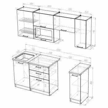 Кухонный гарнитур Алина ультра 2000 мм (Герда) в Серове - serov.mebel-e96.ru