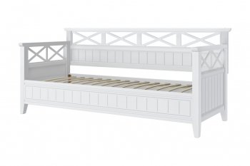 Кровать из массива Амелия белый античный (БМ) в Серове - serov.mebel-e96.ru