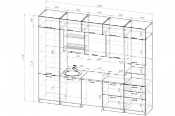 Кухонный гарнитур Антика экстра 5 3000 мм (Герда) в Серове - serov.mebel-e96.ru