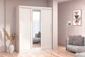 Шкаф-купе 1700 мм 3-х дверный с 1-м зеркалом (арт. 012) бодега (Диал) в Серове - serov.mebel-e96.ru