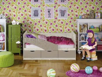 Кровать Бабочки Шарли мокко (Миф) в Серове - serov.mebel-e96.ru