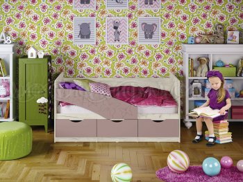 Кровать Бабочки Шарли пинк (Миф) в Серове - serov.mebel-e96.ru