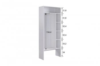 Прихожая Баско К7 (белое дерево) (Мебельсон) в Серове - serov.mebel-e96.ru