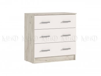 Комод 3 ящика Бася крафт/кашемир (Миф) в Серове - serov.mebel-e96.ru