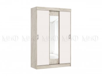 Шкаф-купе Бася 1300 мм крафт/кашемир (Миф) в Серове - serov.mebel-e96.ru