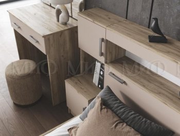 Спальный гарнитур Бася крафт/кашемир (Миф) в Серове - serov.mebel-e96.ru