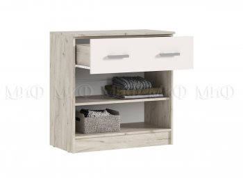 Комод 1 ящик 2 двери Бася крафт/кашемир (Миф) в Серове - serov.mebel-e96.ru