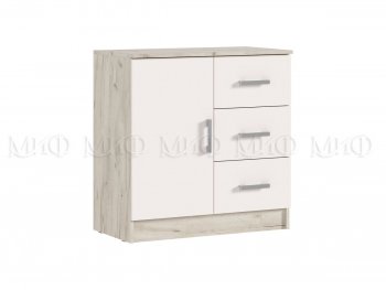 Комод 3 ящика 1 дверь Бася крафт/кашемир (Миф) в Серове - serov.mebel-e96.ru