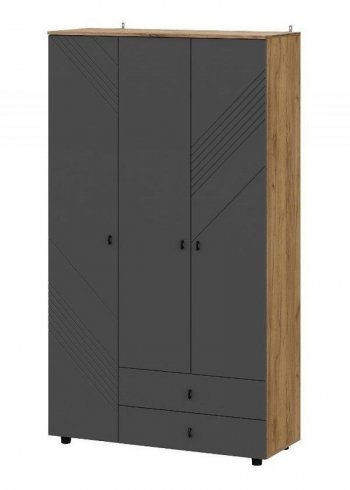 Шкаф 1200 мм трехстворчатый (с ящиками) Байкал (СВ) в Серове - serov.mebel-e96.ru