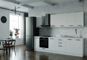 Кухонный гарнитур Белый глянец 2800 МДФ (Санвут) в Серове - serov.mebel-e96.ru