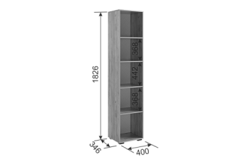 Шкаф с антресолью 1200 мм Бери К2 белый (Мебельсон) в Серове - serov.mebel-e96.ru