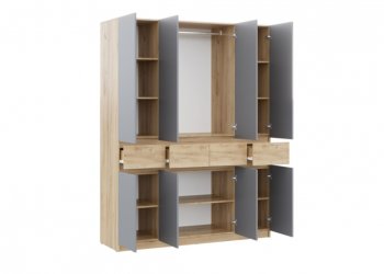 Спальный гарнитур Бостон Лайт серый (Стиль) в Серове - serov.mebel-e96.ru