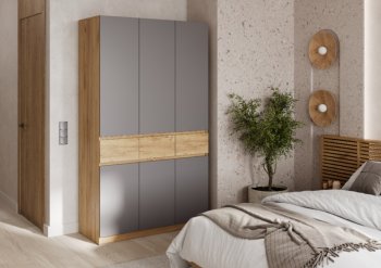 Спальный гарнитур Бостон Лайт серый (Стиль) в Серове - serov.mebel-e96.ru