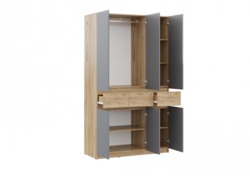 Спальный гарнитур Бостон Лайт серый (Стиль) в Серове - serov.mebel-e96.ru