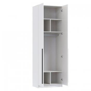 Шкаф 800 мм 67.14 Брандо ЛДСП Белый (высота 2400) (Олмеко) в Серове - serov.mebel-e96.ru