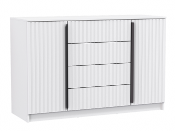 Комод 67.11 Брандо МДФ New белый (Олмеко) в Серове - serov.mebel-e96.ru