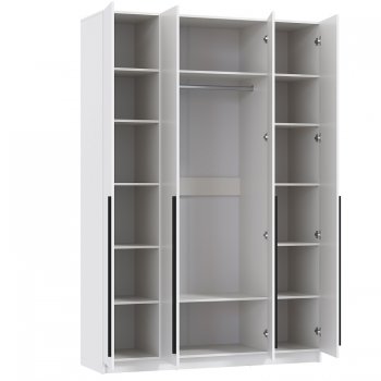 Шкаф 1600 мм 67.13 Брандо ЛДСП белый (высота 2400) (Олмеко) в Серове - serov.mebel-e96.ru