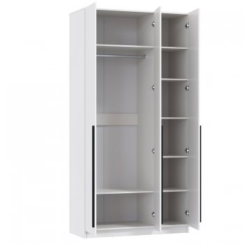 Шкаф 1200 мм 67.12 Брандо ЛДСП Белый (высота 2400) (Олмеко) в Серове - serov.mebel-e96.ru