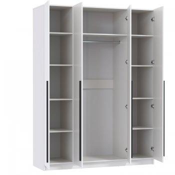 Шкаф 1600 мм 67.16 Брандо ЛДСП белый (высота 2150) (Олмеко) в Серове - serov.mebel-e96.ru