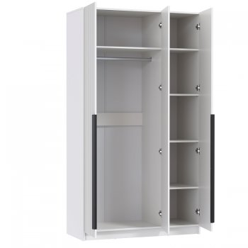 Шкаф 1200 мм 67.15 Брандо МДФ Белый (высота 2150) (Олмеко) в Серове - serov.mebel-e96.ru