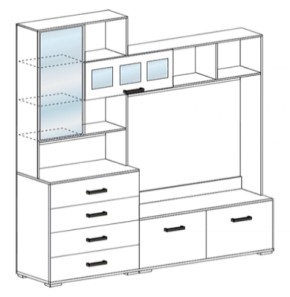 Стенка Яна ТВ 751 (СтендМ) в Серове - serov.mebel-e96.ru