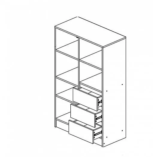 Шкаф комбинированный Челси Color (Миф) в Серове - serov.mebel-e96.ru