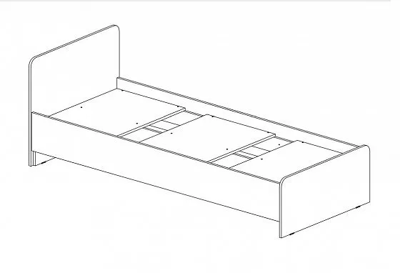 Кровать детская Челси Color (Миф) в Серове - serov.mebel-e96.ru