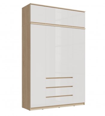 Шкаф 1600 мм Челси с антресолью сонома (Миф) в Серове - serov.mebel-e96.ru