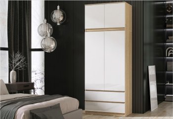 Шкаф Челси с антресолью 900 мм Сонома (Миф) в Серове - serov.mebel-e96.ru