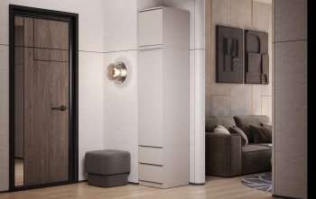 Пенал Челси 450 мм с антресолью Кашемир (Миф) в Серове - serov.mebel-e96.ru