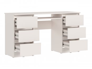 Письменный стол Челси 6 ящиков кашемир (Миф) в Серове - serov.mebel-e96.ru