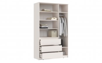Шкаф 1200 мм Челси с антресолью, сонома/белый (Миф) в Серове - serov.mebel-e96.ru