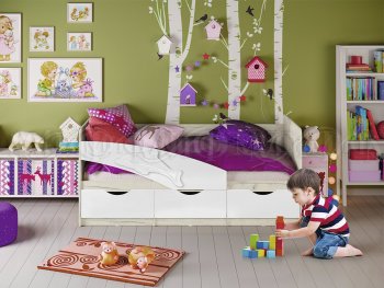Кровать Дельфин шарли белый (Миф) в Серове - serov.mebel-e96.ru