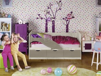 Кровать Дельфин №1 шарли мокко (Миф) в Серове - serov.mebel-e96.ru